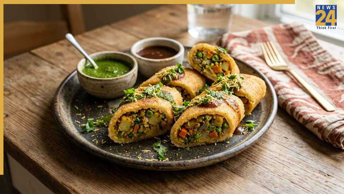 Stuffed Suji Rolls Recipe