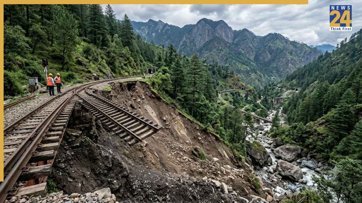 कालका-शिमला रेल रूट पर लैंडस्लाइड के बाद 10 ट्रेनें रद्द, 391 यात्रियों और 40 रेल कर्मचारियों को किया गया रेस्क्यू