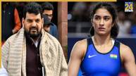 Brij Bhushan Singh and Vinesh Phogat (PIC Credit -AI)