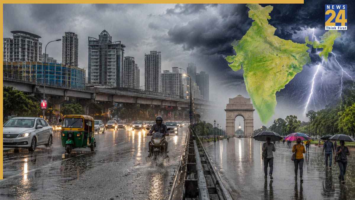 दिल्ली-NCR में झमाझम बारिश, नोएडा-गाजियाबाद से गुरुग्राम तक बदला मौसम; IMD ने कई राज्यों के लिए जारी किया अलर्ट