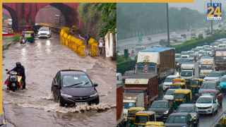 दिल्ली-NCR में भारी बारिश से बुरा हाल, सड़कें बनीं 'स्विमिंग पूल'; जानें कहां-कहां लगा है जाम