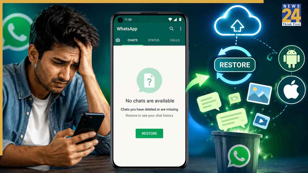 WhatsApp चैट हो गई गायब, कैसे वापस लाएं पुराने मैसेज और फोटो? Android और iPhone में ऐसे करें Restore