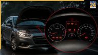 car dashboard warning lights sign