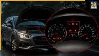 car dashboard warning lights sign