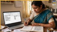 Housewife calculating income tax return ITR filing rules