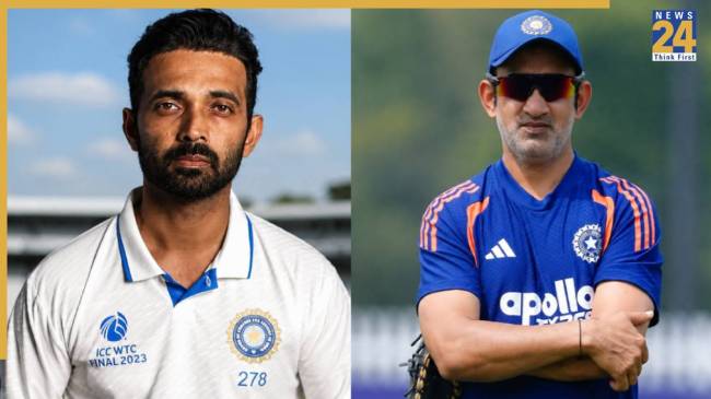 Ajinkya Rahane and Gautam Gambhir (PIC Credit -AI)
