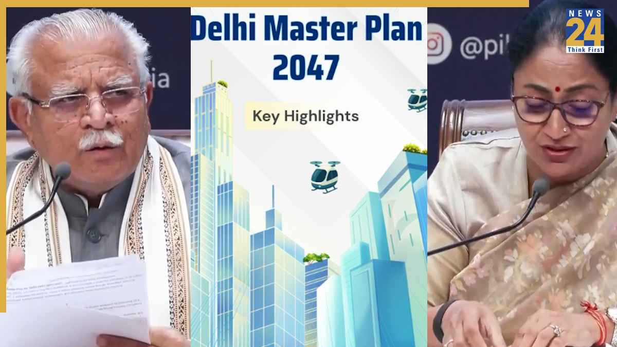 Delhi Master Plan 2047, CM Rekha Gupta, delhi Metro Expansion, Affordable Housing Delhi, Manohar Lal