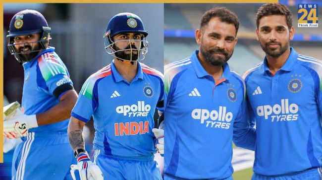 virat kohli rohit sharma mohammad shami bhuvneshwar kumar