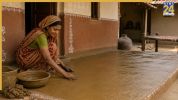 walls and floors of homes plastered