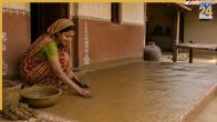 walls and floors of homes plastered