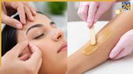 waxing or threading of eyebrows