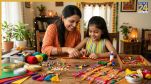 Homemade rakhi making with these things