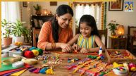 Homemade rakhi making with these things