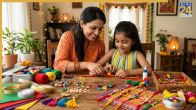 Homemade rakhi making with these things