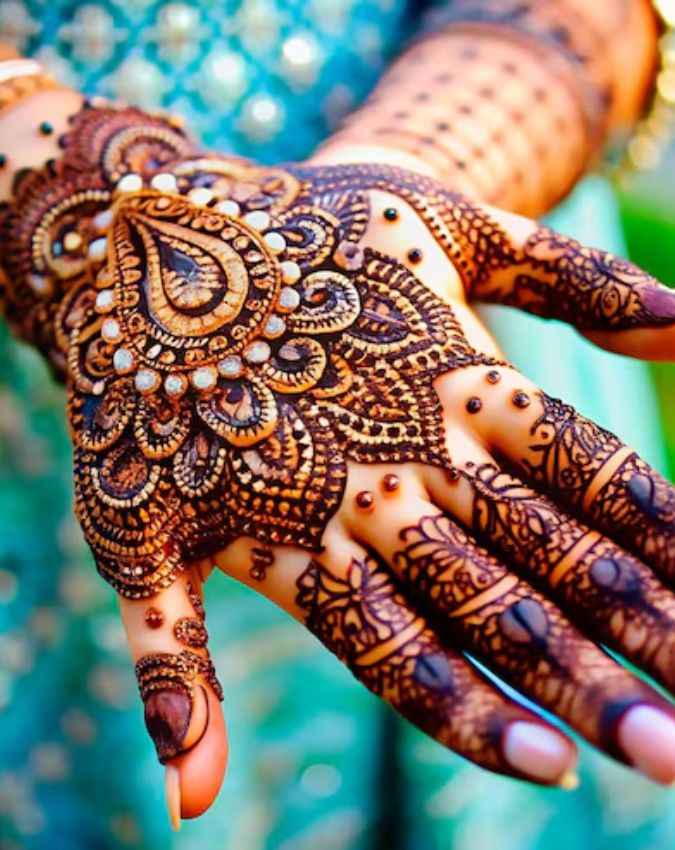 फुल हैंड ट्रेडिशनल मेहंदी 