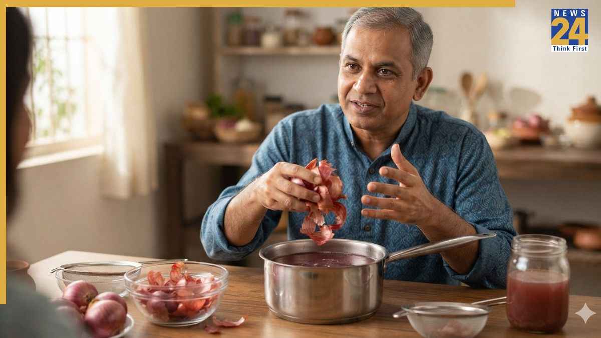 how to use onion peel