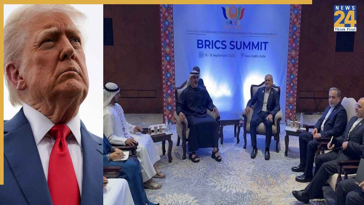 Iran UAE meeting, Donald Trump statement, 2026 BRICS summit, Strait of Hormuz, Iran US war