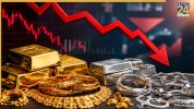 Gold and silver rates falling down today market update