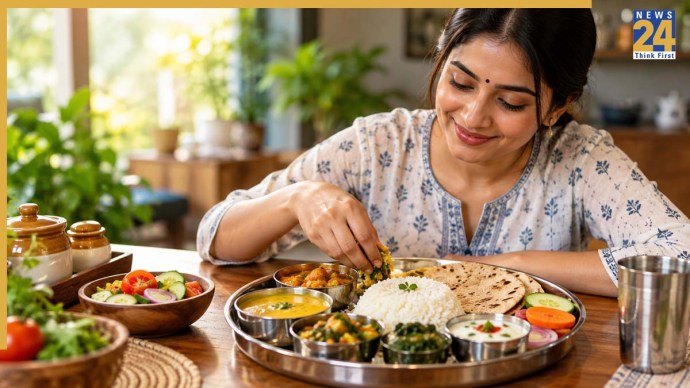 how much roti rice dal per meal