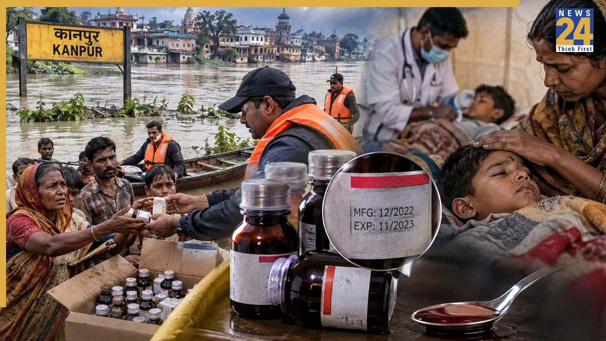 कानपुर में बाढ़ पीड़ितों को बांटी गई एक्सपायर्ड कफ सिरप, कई बच्चों की तबीयत बिगड़ने से मचा हड़कंप