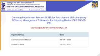 IBPS PO Prelims Score Card 2026: 7565 पदों के लिए प्रीलिम्स स्कोर कार्ड जारी, इस Direct Link से करें डाउनलोड