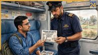 Indian Railways TTE checking passengers seat tickets