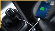 phone charging in car