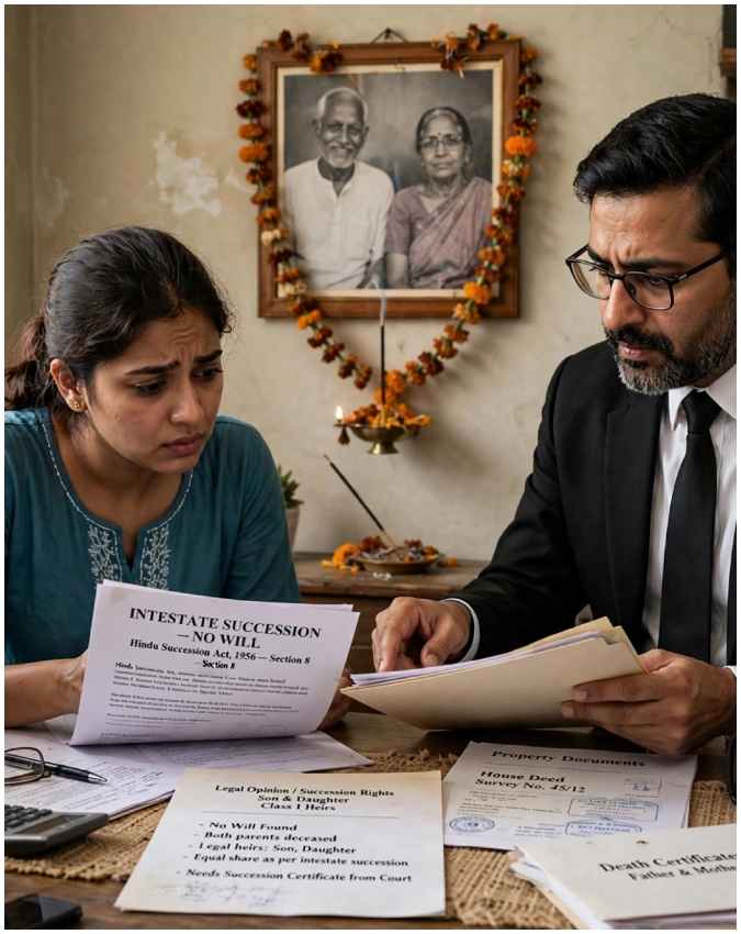 बिना वसीयत (Will) के माता-पिता की मौत हो जाए तो?