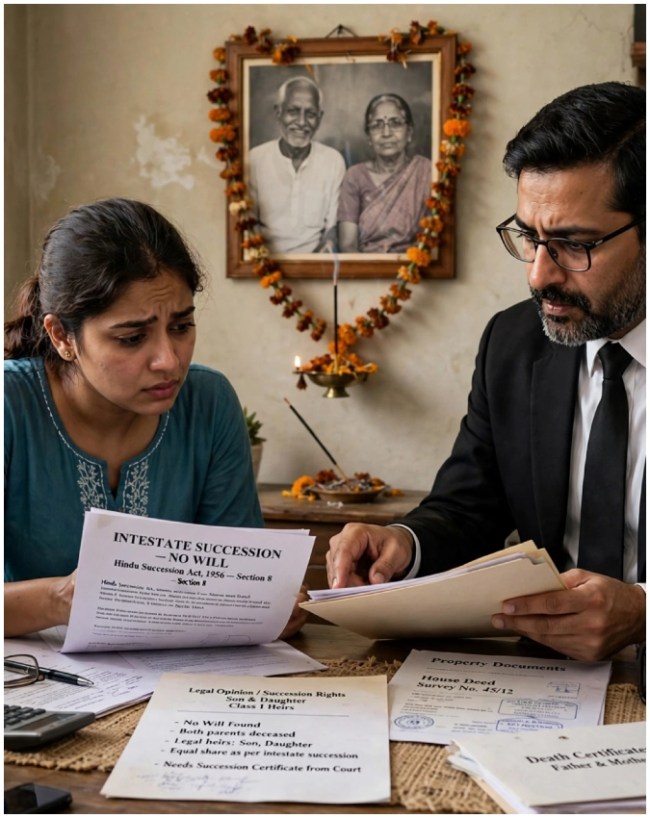 बिना वसीयत (Will) के माता-पिता की मौत हो जाए तो?