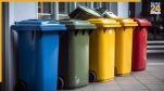 green or blue which dustbin is used for wet waste