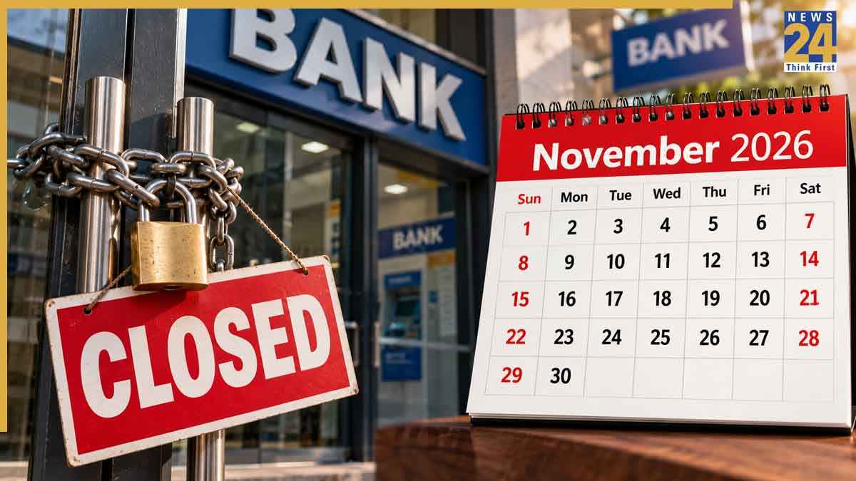 Bank Holidays List November 2026 India State Wise RBI Calendar Chhath Puja Diwali Guru Nanak Jayanti in Hindi.