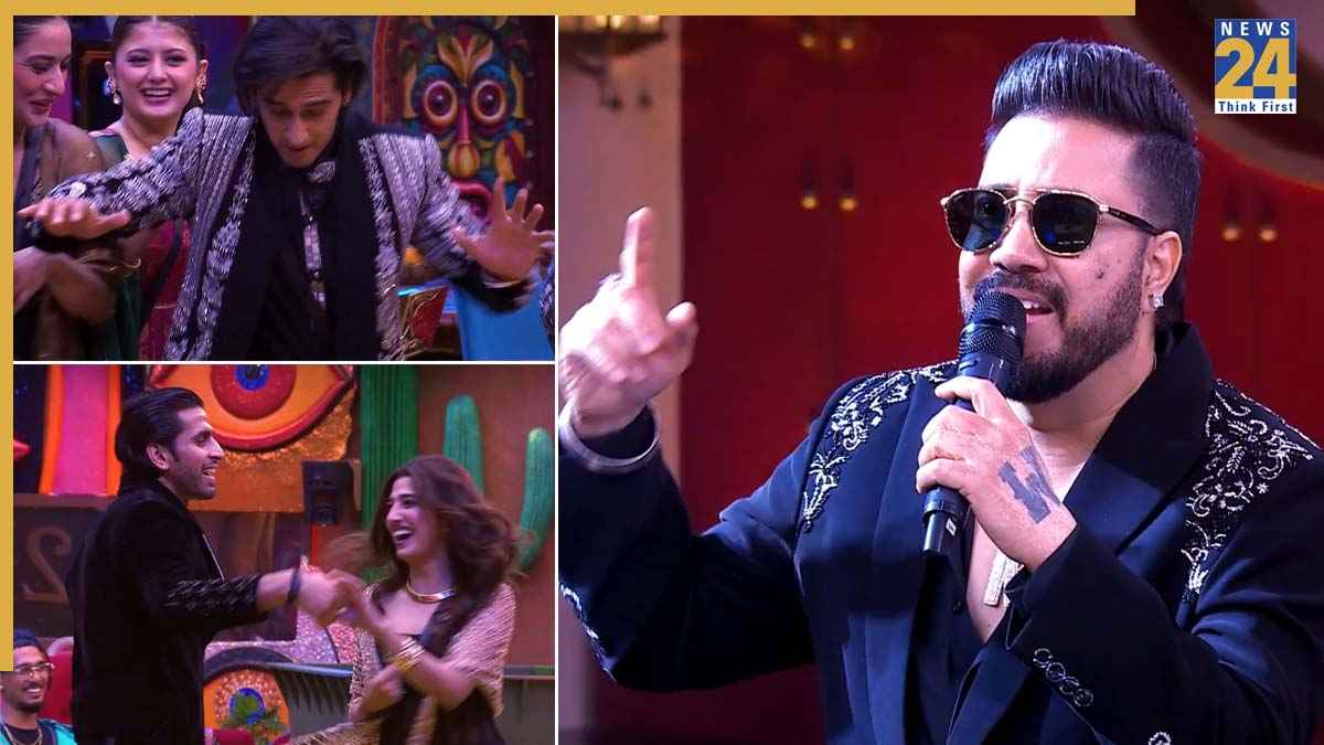 मीका सिंह ने Bigg Boss 20 के घर में जमाया रंग, गानों पर झूमे कंटेस्टेंट्स; गुल्लू-लव का कपल डांस वायरल