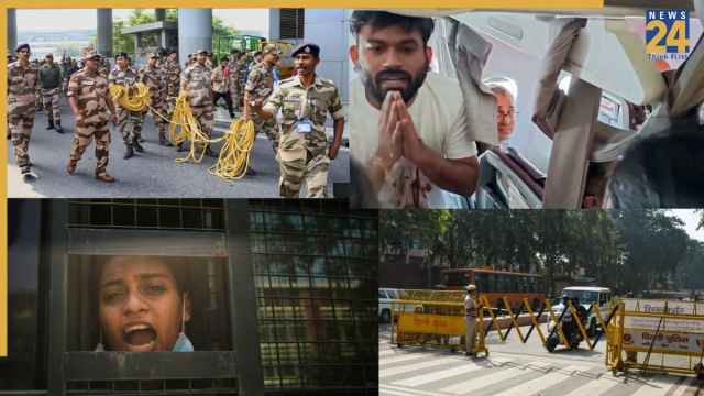 CJP संस्थापक अभिजीत दीपके को पुलिस ने किया डिटेन; दिल्ली में हिरासत में लिए गए प्रदर्शनकारी, देखिए तस्वीरें…..