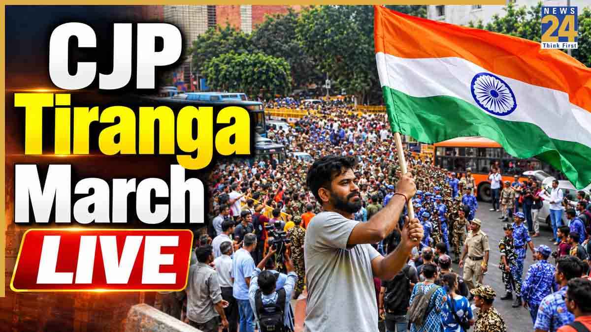 CJP Tiranga March LIVE