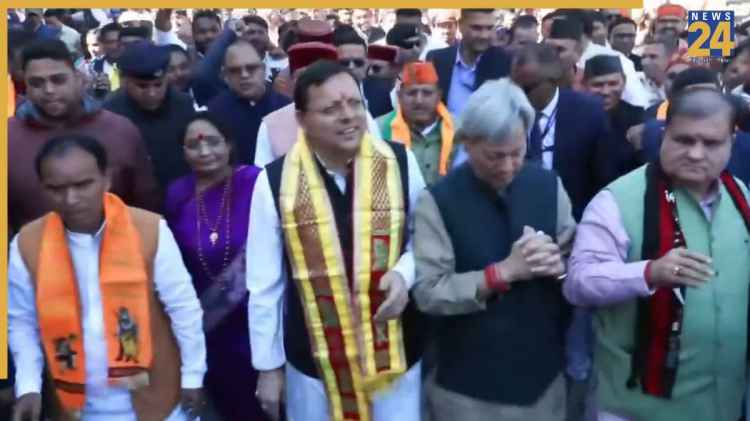 श्रीनगर,पौड़ी में ‘लोकतंत्र बचाओ, अराजकता हटाओ’ पदयात्रा में शामिल हुए मुख्यमंत्री पुष्कर धामी