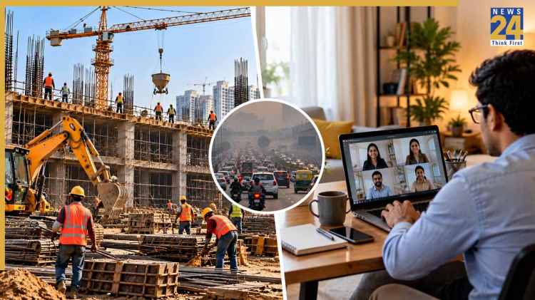दिल्ली-NCR में 5 से 20 नवंबर तक वर्क फ्रॉम होम, निर्माण कार्यों पर भी रोक