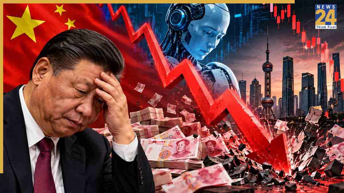 China AI Bubble Burst STAR50 Index Crash 480 Billion Dollar Loss Semiconductor Tech Stocks Details in Hindi.
