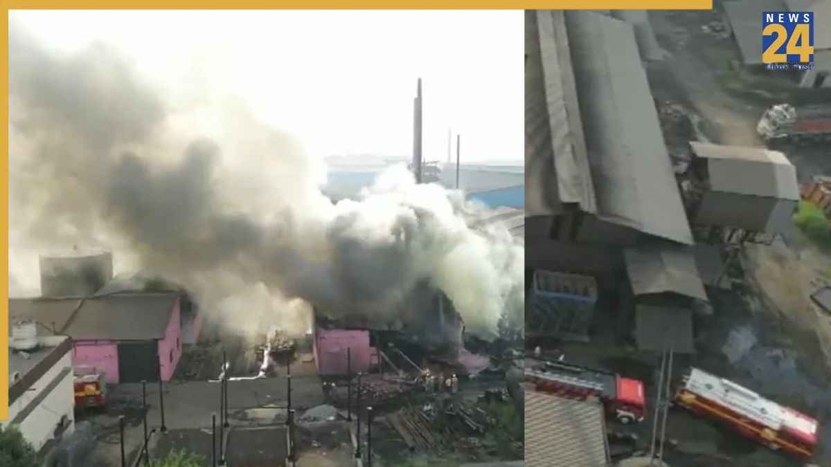 Fire broke out at Porwal Tar Products Limited in Urla Industrial Area