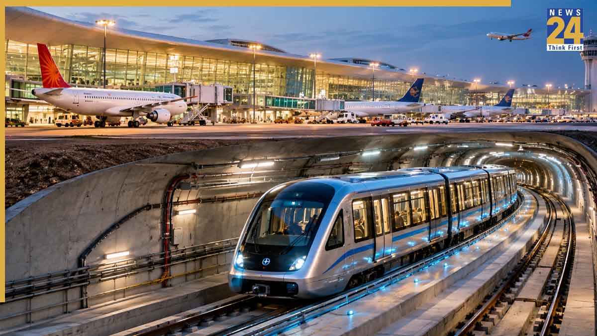 delhi | igi airport | air train project