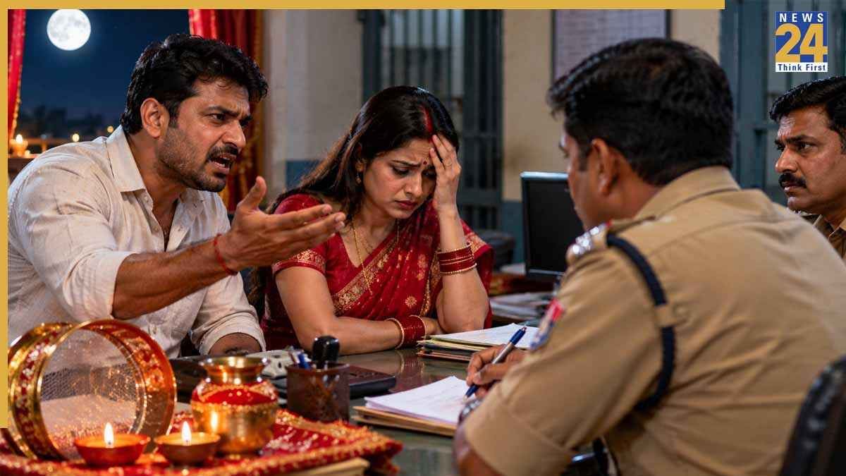 Karwa Chauth dispute, Shivpuri man, Madhya Pradesh news, Bare Lal Adivasi, Mithlesh Adivasi, Badarwas police, divorce threat, police counselling