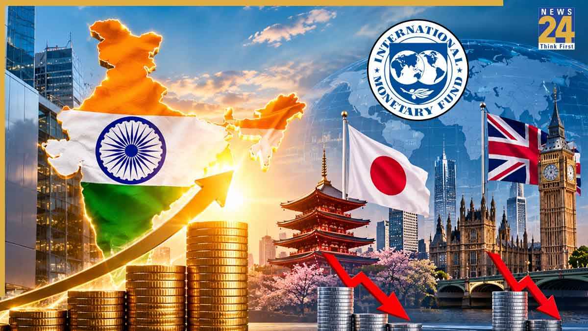 India 5 Trillion Dollar Economy Delay IMF Report 2026: Japan UK GDP Ranking and Rupee vs Dollar Impact in Hindi.