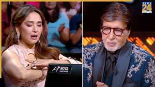 KBC में माधुरी दीक्षित बनीं 'चंद्रमुखी', अमिताभ बच्चन ने की तारीफ