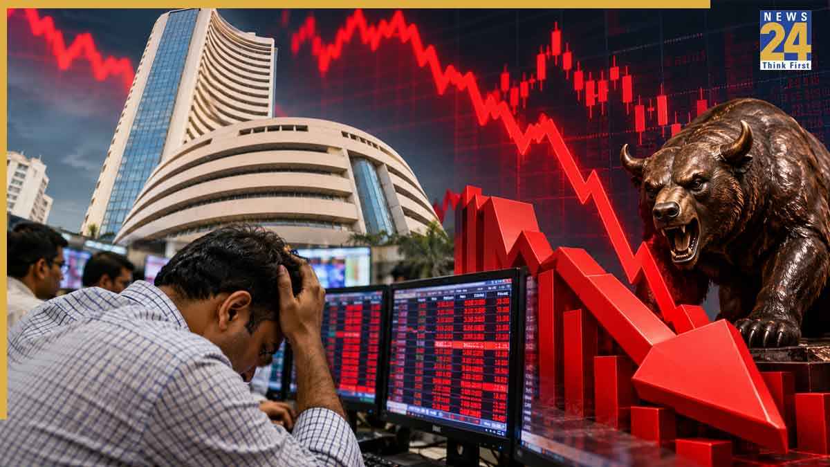 Share Market Fall on Maha Navami October 19 2026: Sensex Nifty Crash and Market Capitalization Loss Details in Hindi.