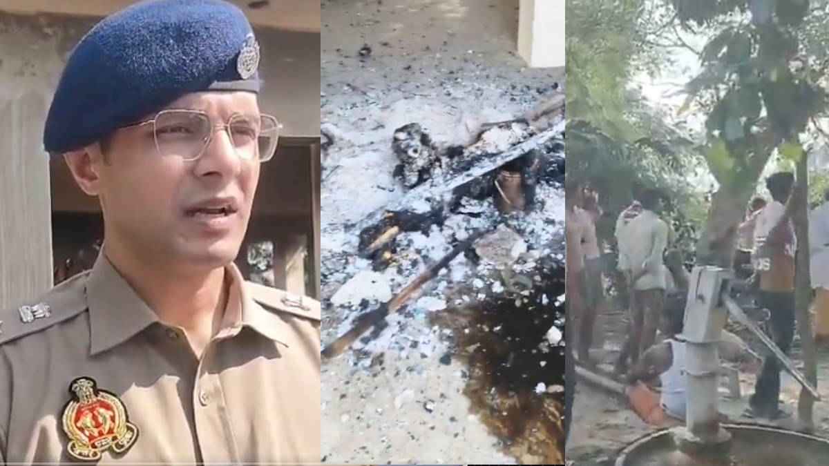 शाहजहांपुर में डबल मर्डर, मंदिर में दो साधुओं की बेरहमी से हत्या, बिस्तर पर जलाए शव