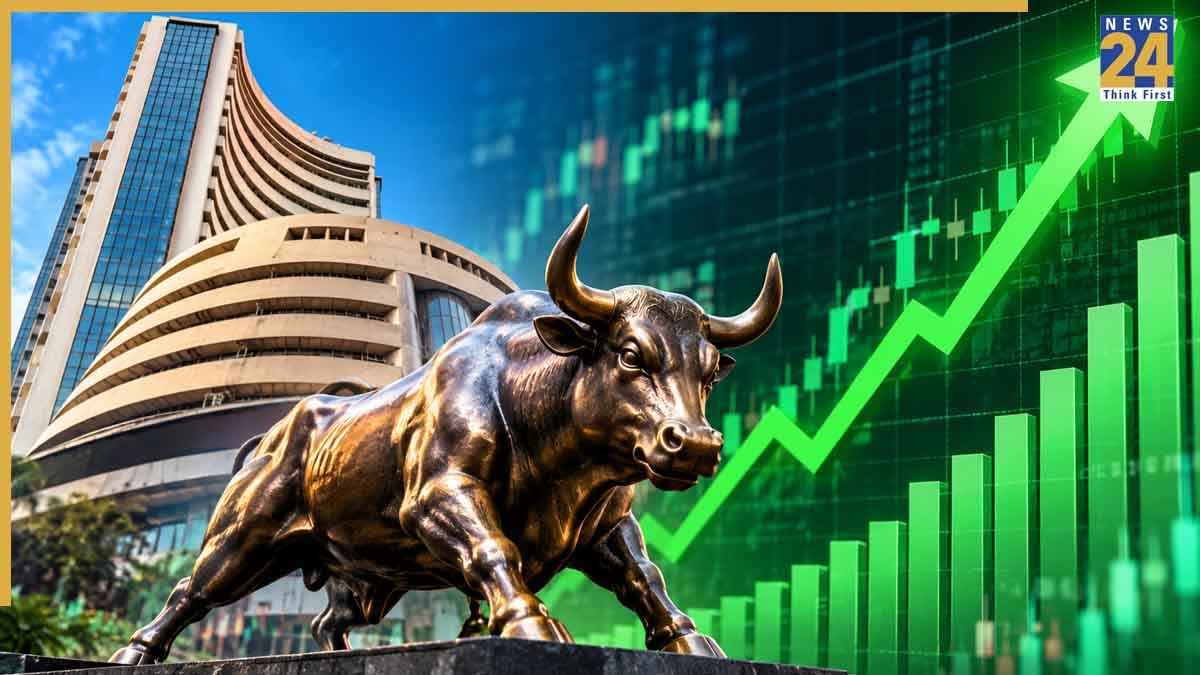 US Fed interest rates unchanged stock market rally Sensex Nifty jump Adani Ports Paytm top gainers details in Hindi.