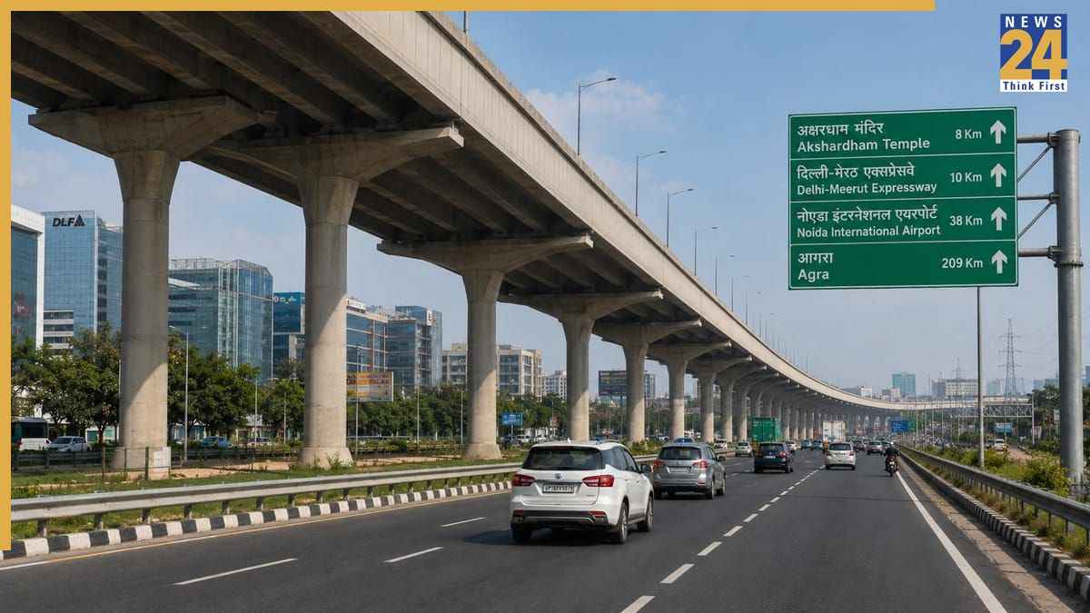 Noida Akshardham Link Road DND Intersection Closing U-Turn Trial Route Plan and ITO Flyover PWD Control Room Details in Hindi.