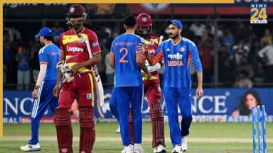 भारत ने वेस्टइंडीज को 14 रनों से हराया, सीरीज में बनाई 2-1 की बढ़त