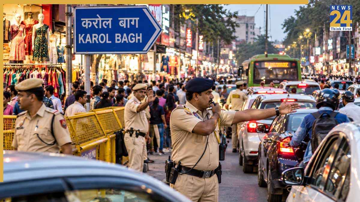 Delhi Traffic Police, Karol Bagh Challan, Wrong Parking Fine, Festive Season Traffic Delhi, Traffic Police Action