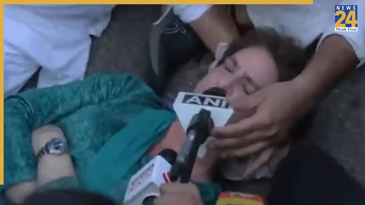 ‘सांसदों को पीटा जा रहा है, मुझे नोचा गया’, दिल्ली पुलिस पर आरोप लगा सड़क पर लेटीं प्रियंका गांधी